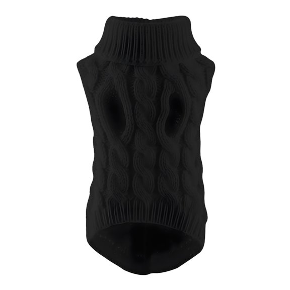 GASTROPOD Dog Clothes,Polyester Dog Clothes for Small Dogs,High-Neck Design Puppy Clothes,Black,S