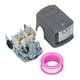 thumbnail image 1 of Interruptor De Presión De Agua Interruptor De Presión De Bomba De Pozo Interruptor De Control De Agua Ajustable Para Bomba Alternativa Sumergible De Chorro Rosca Hembra NPT De 3/8 Pulg. 220 VCA, 1 of 14