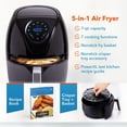 thumbnail image 2 of Air Fryer 7 QT Maxx Classic, Extra Hot Air Fry, Cook, Crisp, Broil, Roast, Bake, High Gloss Finish, Nonstick, Black, 2 of 6