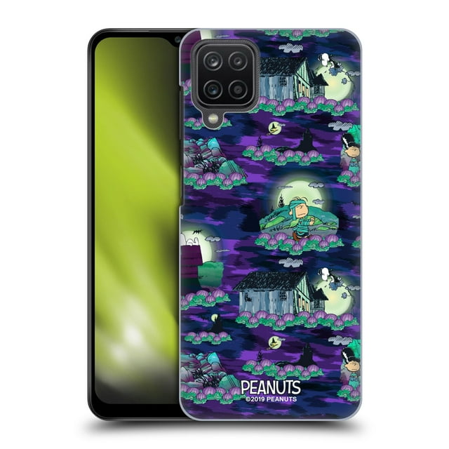 Head Case Designs Officially Licensed Peanuts Spooktacular Snoopy Patterns Hard Back Case Compatible with Samsung Galaxy A12 (2020)