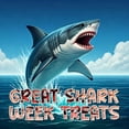 thumbnail image 5 of 50 Shark Candy Bracelets, Cool Blue Candy for Under the Sea and Baby Shark Party Favors, Decorations and Goody Bag Fillers, Individually Wrapped In a Convenient Display Tub, Pack of 50, By 4YoreElves, 5 of 7