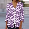 thumbnail image 2 of TrendVibe365 Womens Lightweight Summer Cardigan 3/4 Sleeve Gradient Print Kimono Shirts Shawl Collar Front Open Comfort Outwear Everyday Wear Beach Vacation Outfits Going Out Cardigan, 2 of 5