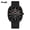Black shell black belt, variant on New unisex watch for women and men, fashionable silicone strap square watch with quartz movement, trendy wristwatch for both men and women