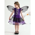 thumbnail image 4 of Halloween 3-13Y Children Girls Vampire Witch Bat Cosplay Dress Carnival Party Toddler Kids Halloween Costume Dress Up, 4 of 8