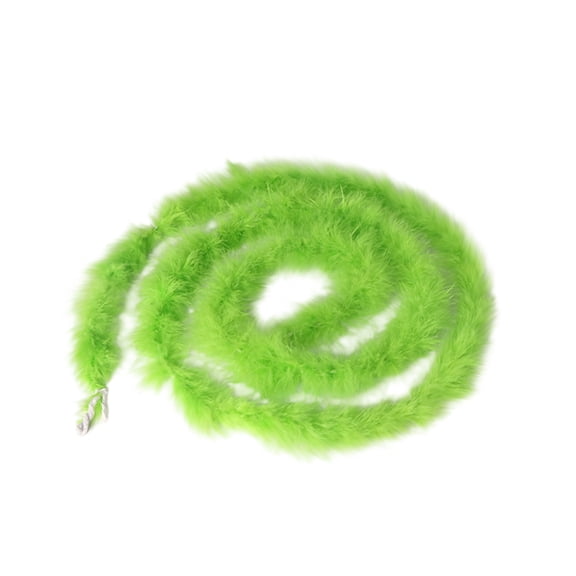 JIhuahe Lime Green Christmas Garland with Faux Feather Decorations, Perfect for Xmas Tree Hanging, Birthday Holiday Indoor and Outdoor Party Decor