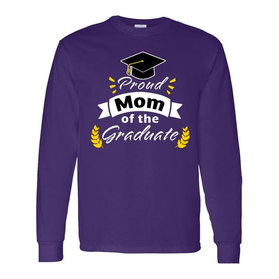 Inktastic Family Graduation-proud Mom of the Graduate Long Sleeve T-Shirt