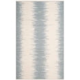 thumbnail image 1 of Safavieh Cotton Kilim 5' X 8' Handmade Cotton Rug in Blue and Ivory, 1 of 4