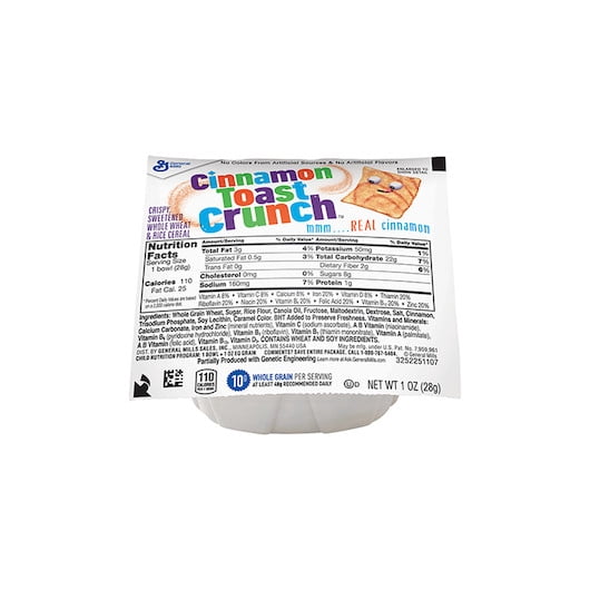 Cinnamon Toast Crunch Cereal, 1 Ounce, 96 Per Case
