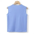 thumbnail image 6 of GERsome Girls Athletic Tank Tops Kids Solid Color Crewneck Sleeveless Tops for Gym Yoga 5-14 Years, 6 of 8