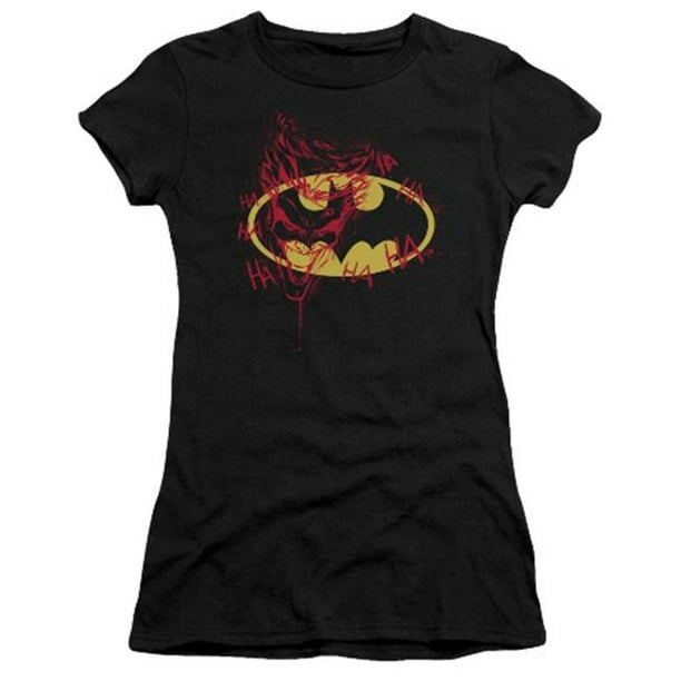 Batman-Joker Graffiti - T-Shirt à Manches Courtes - Noir&44; Extra Large