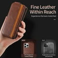 thumbnail image 3 of Dteck 2 in 1 Detachable Back Cover For iPhone Wallet Case with Card Holder Leather Pocket Slim Phone Cases for iPhone 13 Mini,Black, 3 of 5