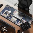 thumbnail image 2 of Long Mouse Pads for Desk,Pioneer Flower Floral Print Pattern Desk Mats on Top Of Desks, Desk Mouse Pad Extra Large with 3mm Non-Slip Base and Stitched Edge for Gaming,Office,Work,Home 35.4"x15.7", 2 of 6