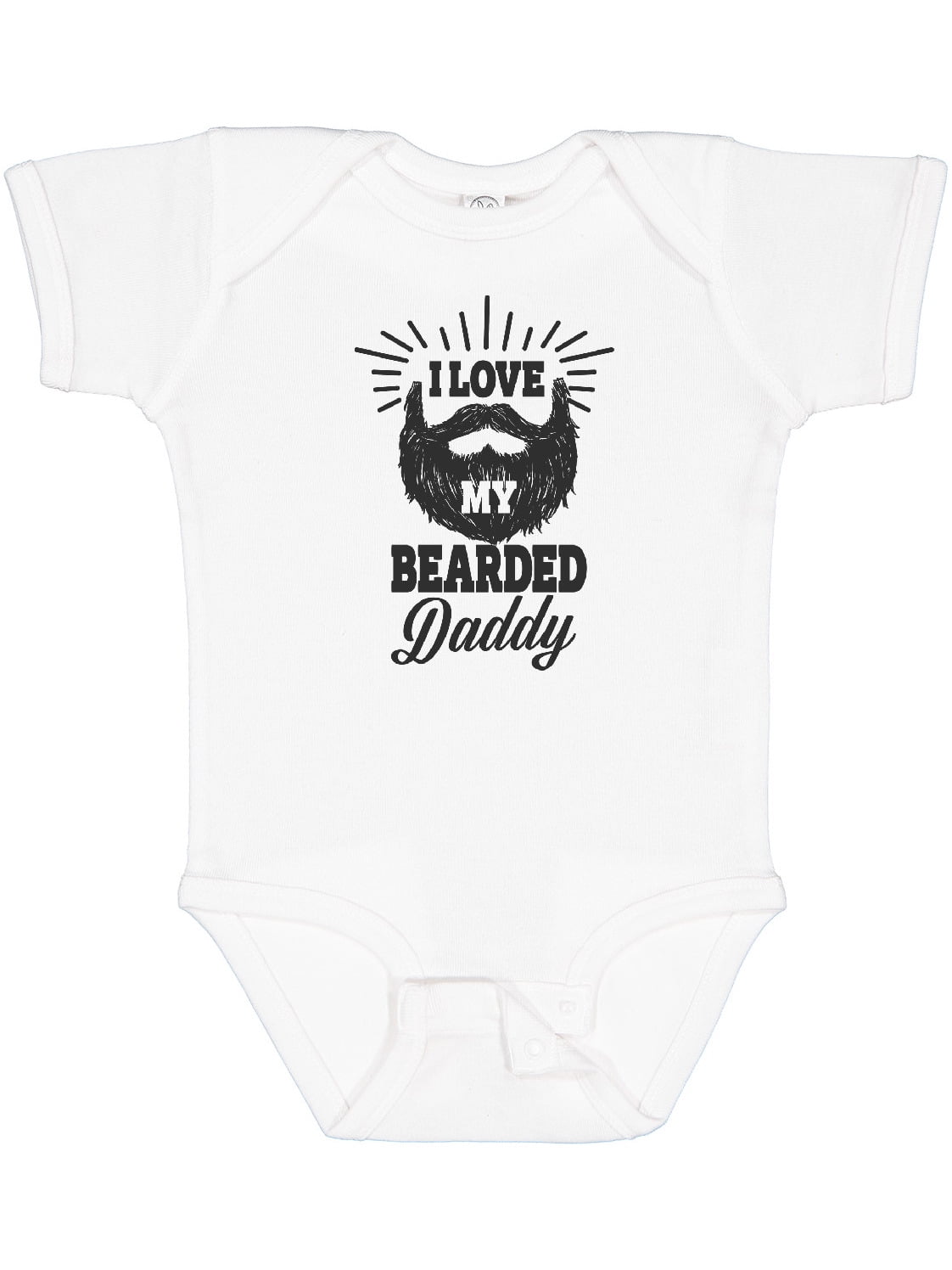 Inktastic I Love My Bearded Daddy Gift Baby Boy Or Baby Girl Bodysuit Walmart Com