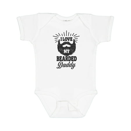 

Inktastic I Love My Bearded Daddy Gift Baby Boy or Baby Girl Bodysuit