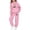Pink*, variant on RUTAYY Girls 2 Piece Casual Set Leopard Cherry Graphic Hooded Sweatshirts Elastic Waist Jogger Pants Kids Daily Outfit Khaki