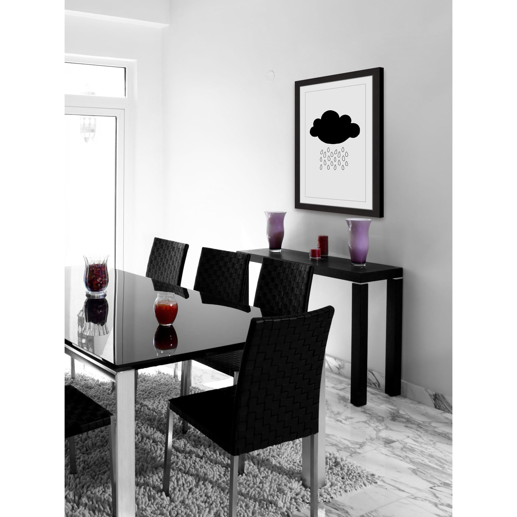 "Black Cloud" Framed Painting Print