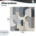 thumbnail image 4 of Stupell Industries Modern Bauhaus Blue Curves Canvas Art, 30 x 30, by Annabelle Hall, 4 of 8