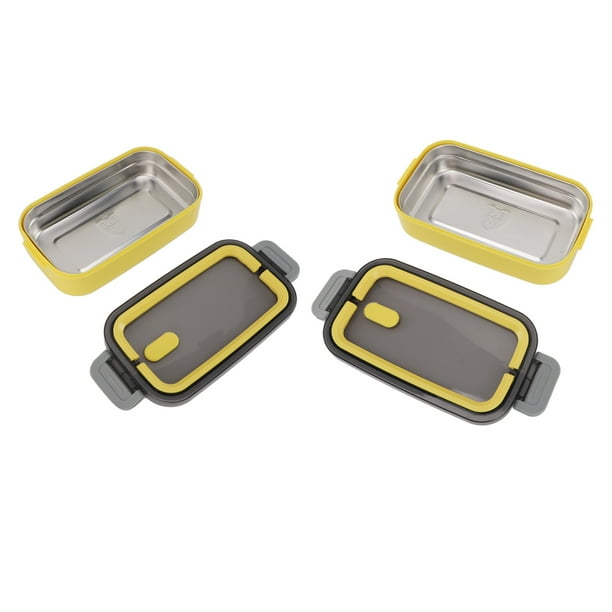 Caja, Lonchera Portátil De Acero Inoxidable Con Aislamiento Térmico A Prueba De Fugas, Lonchera De Acero Inoxidable, Lonchera Para Adultos, Contenedores De Almacenamiento De