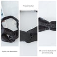 thumbnail image 4 of Nvzi 100% Mulberry Silk Head Wrap Elastic Headband Black, 4 of 5