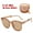 Coffee, variant on Glasses Trendy Sunglasses for Women Man Polarized Foldable Round Chic Retro Sun Glasses