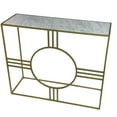 thumbnail image 4 of Marshall Console Table - White Marble - Antique Gold, 4 of 4