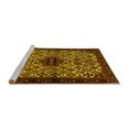 thumbnail image 2 of Ahgly Company Machine Washable Indoor Square Persian Yellow Traditional Area Rugs, 3' Square, 2 of 4