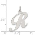 thumbnail image 4 of Pendentif Charme Collier Monogramme Initiale Lettre R en Argent Sterling 925, 4 of 8