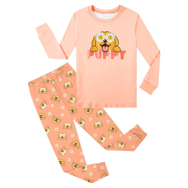 Ensemble de Pyjama pour Petit Garçon, Col Ras du Cou, Dessin Animé, Doux et Confortable, Ensemble de Pyjama Décontracté, Pyjamas pour Garçons, Taille 8T