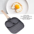 thumbnail image 4 of Sartén Para Cocinar Para El Desayuno, Mango De Madera, A Prueba De Palos, 2 Tazas Redondas, Sartén Para Huevos Fritos, Fácil Limpieza Para Estufa De Inducción, 4 of 8