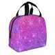 thumbnail image 2 of Balery Purple Glitter Bolsa de Almuerzo Aislada – Caja de Almuerzo con Papel de Aluminio Grueso, Mantiene la Comida Fresca por 4 Horas, 2 of 8