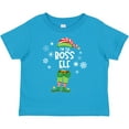 thumbnail image 3 of Inktastic Funny Christmas I'm the Boss Elf with Shoes and Hat Boys or Girls Toddler T-Shirt, 3 of 5