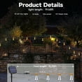 thumbnail image 4 of Merryhome Solar Outdoor String Lights, 20ft 16 Shatterproof Bulbs Vintage Rope Hemp Waterproof Warm White Solar String Lights, 8 Modes for Garden Fence Stairs Balcony Cafe, 4 of 8