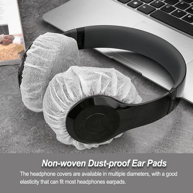 stanreset Non-woven Dust-proof Disposable Stretchable Cushions Universal Headphones Covers Protection Wrap Accessories Cafe Type 3 Type1 NO1