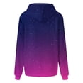 thumbnail image 4 of Brondbend Woman Hoodie Pull over Hoodie for Womens Long Sleeved Drawstring Pocket Pullover Gradient Color Casual Loose Fit Tops Lady Gym Workout Fall Winter Wear Wine, 4 of 4