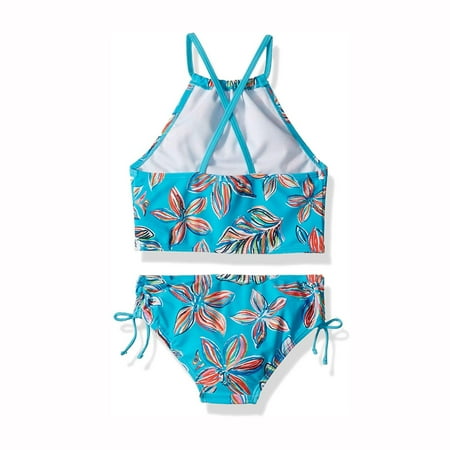 

dmqupv Girl Racing Suit Beach Daisy Girls Swimsuit Sport 2-Piece Outfits Halter Girls Swimwear Swimsuits Girls 10 Bikini Blue 10 Years
