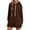 Brown, variant on Essentials Hoodie for Women Quarter Zip Up Solid Color Long Sleeve Hooded Sweatshirts Fall Fashion Pullover Sweaters Winter Clothes