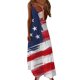 thumbnail image 5 of Vestido estampado de tirantes sin mangas de playa casual de verano para mujer Pompotops  qyievc1812, 5 of 5