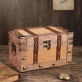 Trunk Inspired Memory Box with Lid, Decorative Rectangular , Side ...