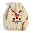 thumbnail image 5 of Womens Zip-up Hoodie Christmas Elk Print Long Sleeve Jackets Funny Xmas Holiday Funny Fall Winter Hooded Sweatshirts, 5 of 8