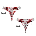 thumbnail image 3 of Fotbe Buffalo Plaid Love And Gnome Tanga Sin Costuras para Mujer con Estampado – Panties Invisibles, Transpirables y Cómodos para Uso Diario-Large, 3 of 6