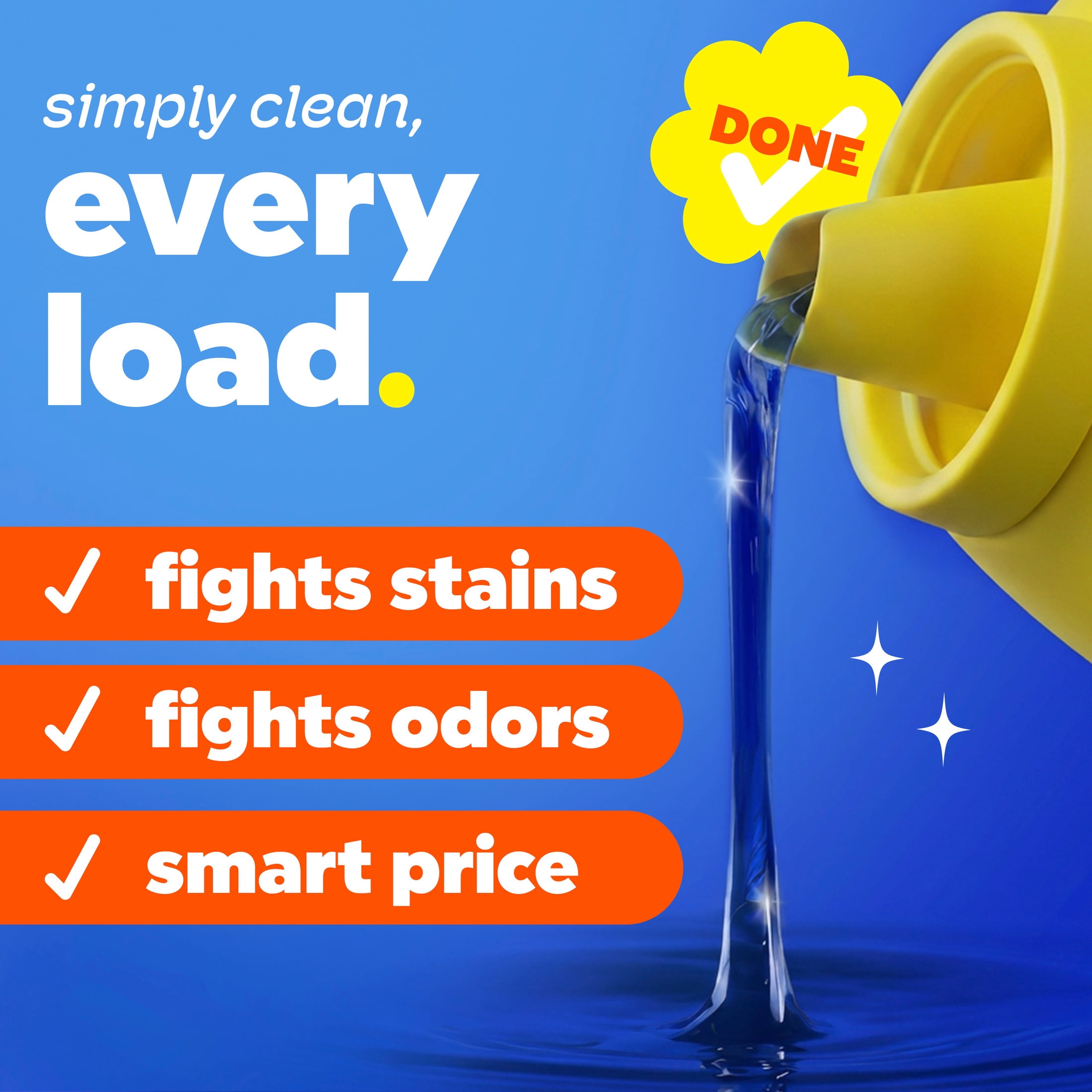 Tide Simply Laundry Detergent Liquid, All-In-One, Refreshing Breeze Scent, 85 Loads, 107 fl oz