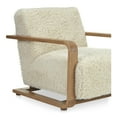 thumbnail image 5 of Moe's Home Collection Eckersley Lounge Chair Cream Faux Fur Fabric Chairs, 5 of 5