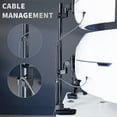 thumbnail image 2 of VIVO Dual Vertically Stacked Ultra-Wide Monitor Desk Mount for up to 57" Screens, 2 of 8