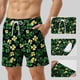 thumbnail image 3 of Mens Pantalones Cortos de Cintura Elástica con Bolsillos Secado Rápido Multi Bolsillo Pantalones de Baño para Hombres, Pantalones de Playa Transpirables con Cordón, 3 of 5