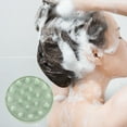 thumbnail image 2 of Unique Bargains 1 Pc Round Hair Shampoo Brush for Head Massage 1.77"x3.13" Green, 2 of 6