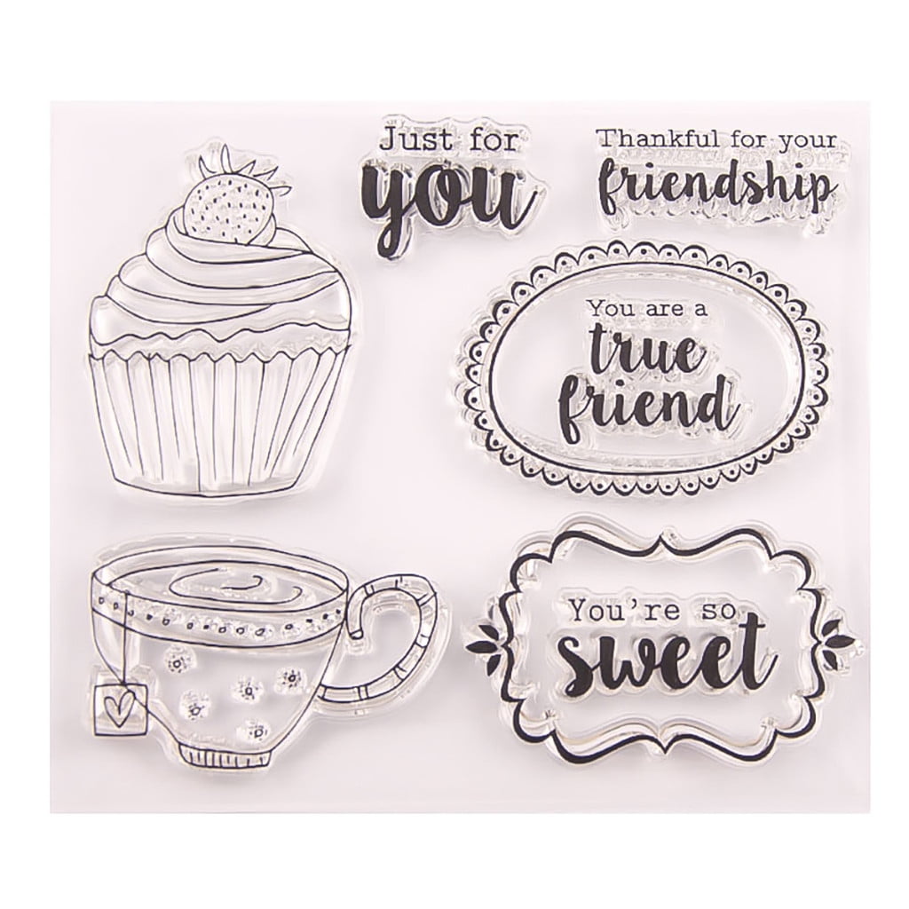 ️ Yu2d ❤️❤️ ️Transparent Stamp Silicone Seal DIY Clip Art Album Decoration 14/×18cm