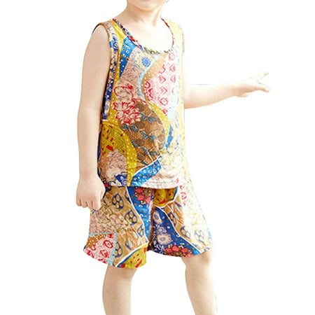 

kpoplk Toddler Outfits For Girls Baby Girls Short Sleeve Letter Romper Jumpsuit + Ruffle Skirt Party Outfits 2Pcs Clothes Set(Yellow)