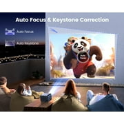 [Netflix Certified & Dolby Audio] WiMiUS 4K Projector with WiFi and Bluetooth, 700ANSI Lumens, Auto Focus & 6D Keystone, Built-in Streaming Apps, Outdoor & Home Theater Movies