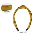 thumbnail image 2 of Unique Bargains 1 Pcs Women Knotted Headbands Fashion Wide Knot Rhinestone Head Bands Hair Accessories Yellow, 2 of 7