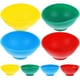 thumbnail image 2 of EeaseMX 8pcs Baby Bowl de alimentación Tazones de arroz Tazones de silicona Mini tazones Sazonador Tazón Resistencia a la caída Tazones para niños (Amarillo + Rojo + Verde + Azul), 2 of 7